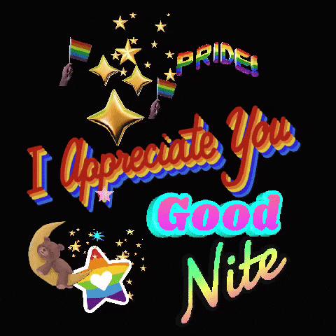 Poster Saying I Appreciate You Good Nite
