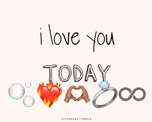 Poster Saying I Love You Tomorrow GIF
