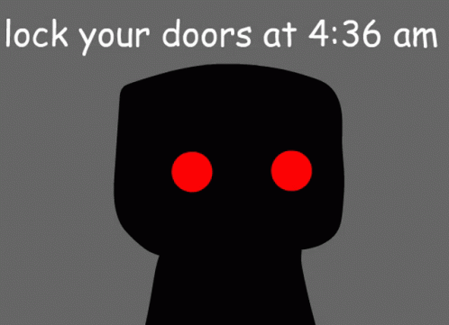 Poster Saying Lock Your Doors At 4:36 GIF