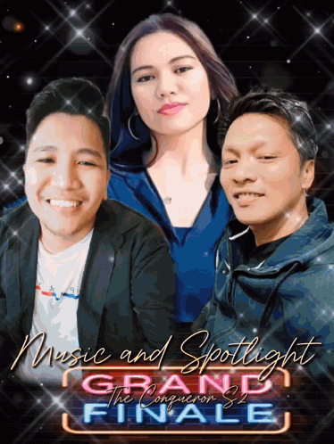 Poster Saying Music And Spotlight Grand Finale GIF