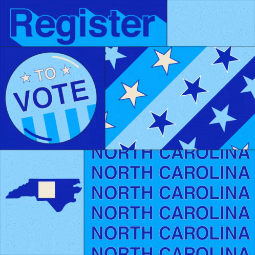 Poster Saying Register To Vote North Carolina GIF