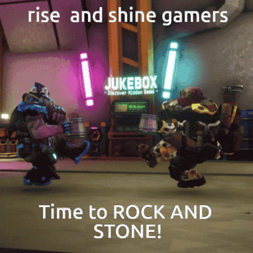 Poster Saying Rise And Shine Gamers