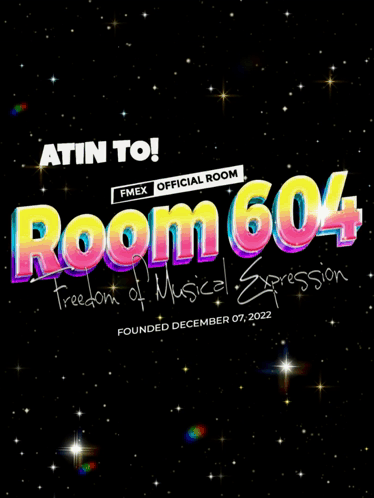 Poster Saying Room 604 Freedom of Musical Expression