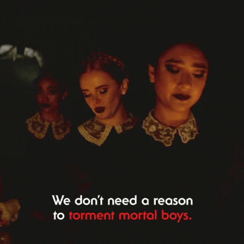 Poster Saying We Don't Need a Reason to Torment Mortal Boys