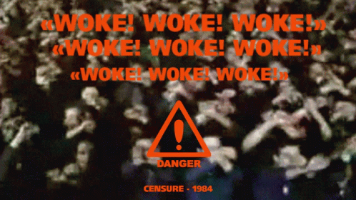 Poster Saying Woke