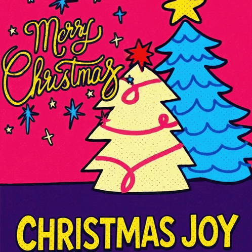Poster That Says Merry Christmas Joy