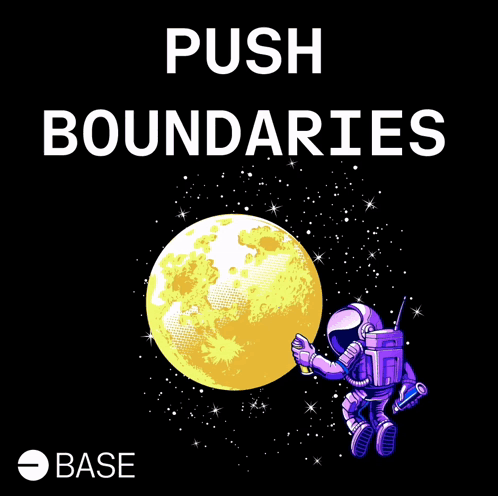 Poster That Says Push Boundaries Base