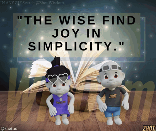 Poster The Wise Find Joy in Simplicity