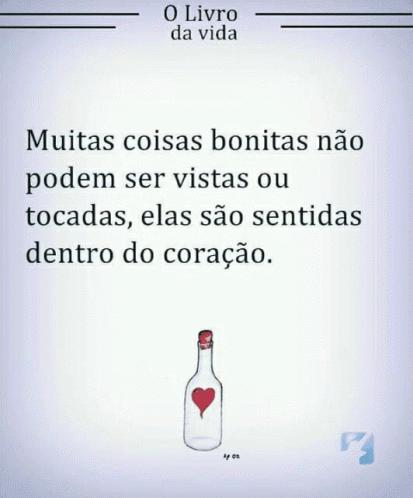 Poster With Bottle With Heart and Amo