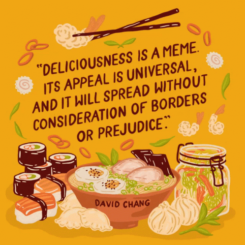 Poster With David Chang Quote GIF