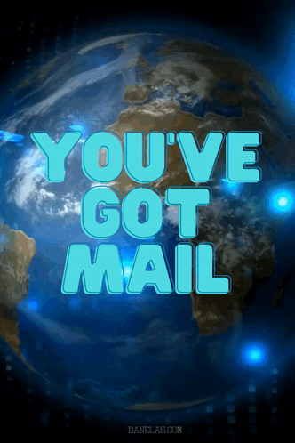 Poster You've Got Mail With Globe GIF