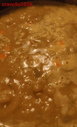 Pot of Soup With Beans