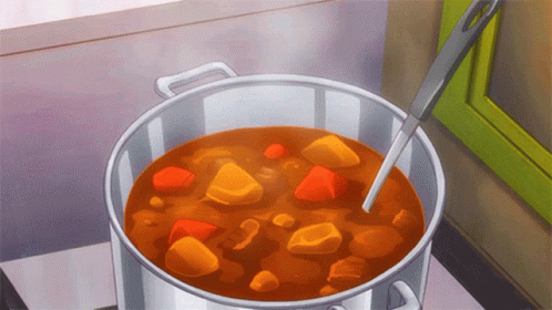 Pot Of Stew With Carrots And Potatoes GIF