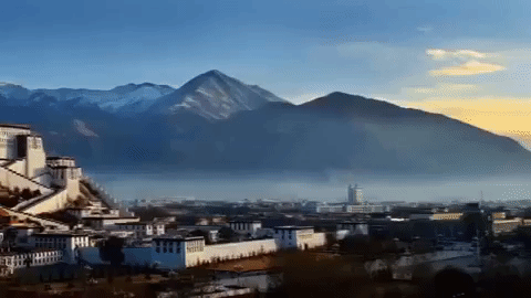 Potala Palaca In Tibet China GIF