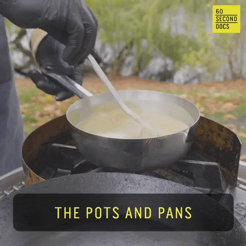 Potas And Pans Stirring Soup GIF