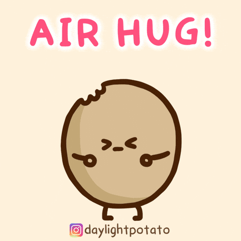 Potato Air Hug Thinking Of You Sympathy GIF