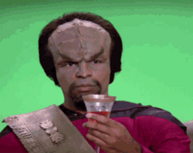 Pour One Out Alcohol Worf GIF