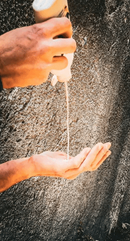 Pouring A Chalk Powder GIF