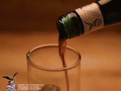 Pouring Alcohol Into Glass