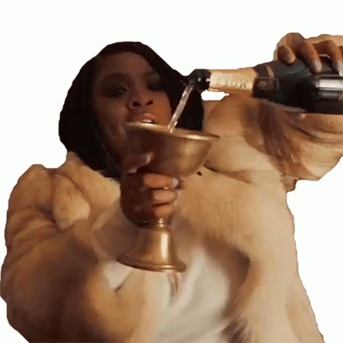 Pouring Bevo Drink Kamaiyah GIF