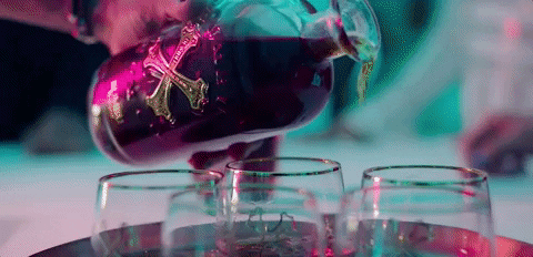 Pouring Drink Bumbu Rum GIF