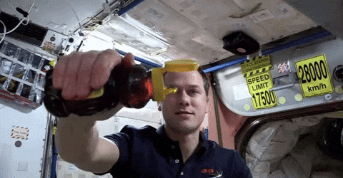 Pouring Honey On Space GIF