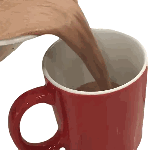 Pouring Hot Chocolate Into Cup