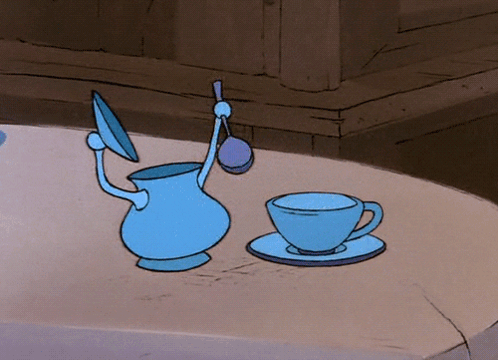 Pouring Sugar Into Pitcher And Cup GIF