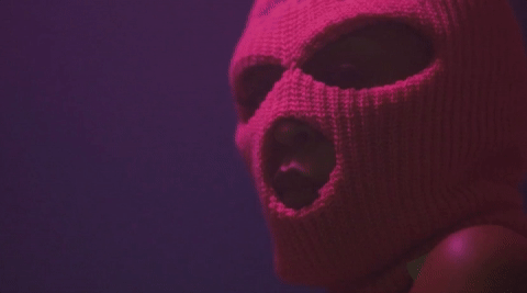 Pouting Rico Nasty Ski Mask GIF