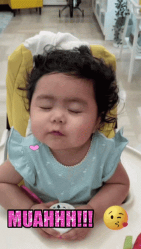 Pouty Face Baby Girl GIF