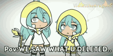 Pov Anime Girls Saw What You Deleted Reaction GIF