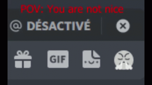 POV You Are Not Nice