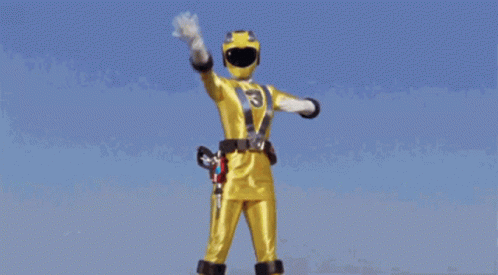 Yellow Ranger Power GIF