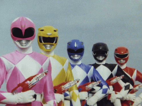 Power Ranger Line Up Team GIF
