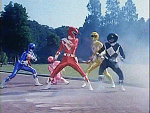 Power Ranger Team GIF
