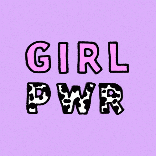 Purple Girl Power GIF