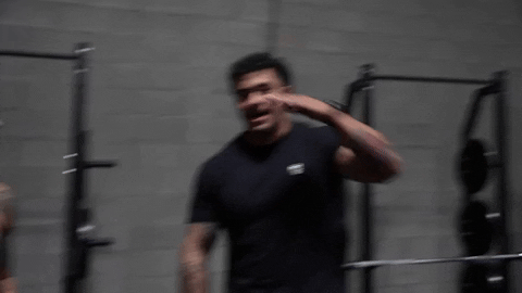 Power Lifter Funny Salute GIF