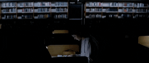 Power Out Library Lights Flickering GIF
