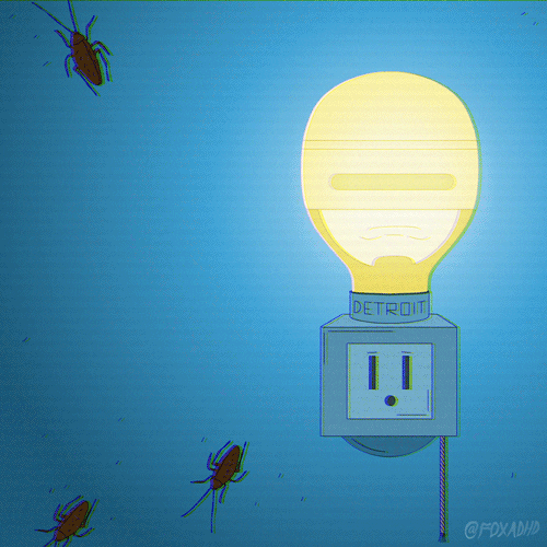 Power Out Light Turning On Off Animation GIF