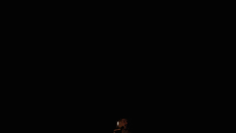 Power Out Man Walking In Pitch Black Cave GIF