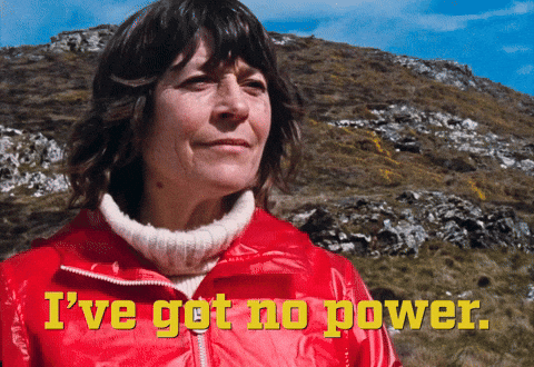 Power Out Mary Woodvine No Power GIF