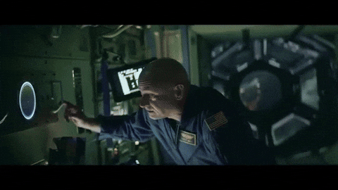 Power Out Space Station Floating Astronaut GIF