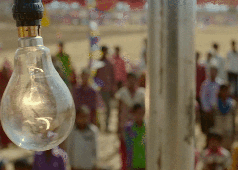 Power Out Swaying Bulb Slowly Turning Off GIF