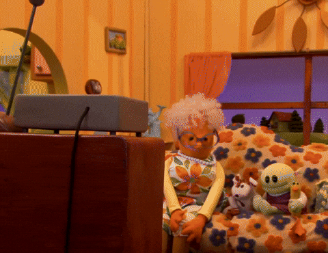 Power Out The Muppets Watching Tv GIF