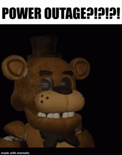 Power Outage Teddy Bear Eyes Light GIF