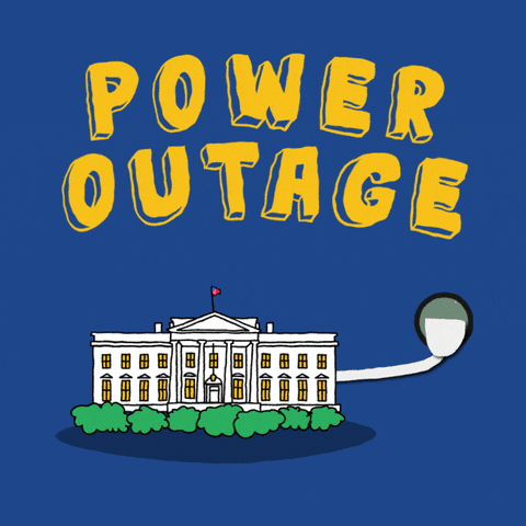 Power Outage Voting White House GIF