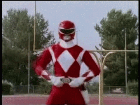 Power Ranger Red Teleport GIF