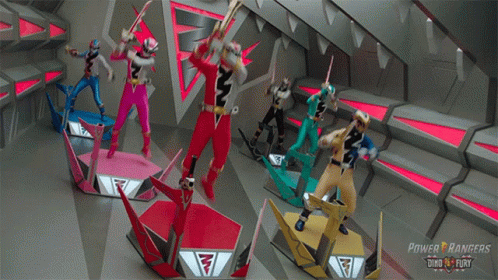 Power Rangers Jumping GIF