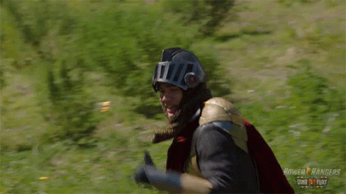 Power Rangers Man in Armor With Sword