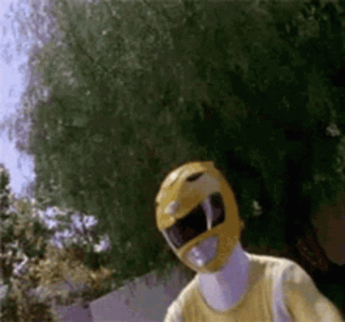 Power Rangers Yellow Dancing GIF